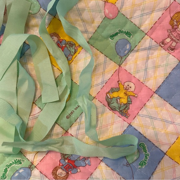 VINTAGE 1983 ORIGINAL CABBAGE PATCH KIDS QUILTED SLEEPING BAG COLECO Lot of 2 - Picture 4 of 11